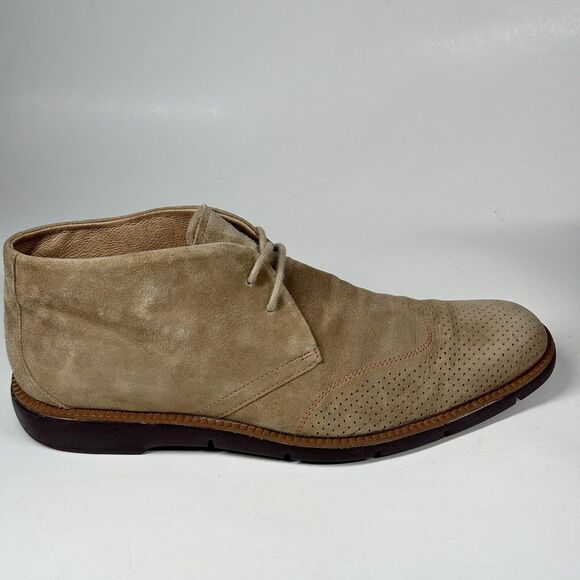 Donald J Pliner Boots Men’s Size 10 M Suede Wingtip Ankle Chukka Tan Ermes-Ma main image 7